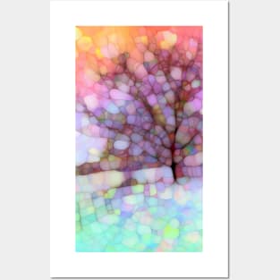 Snow storm tree Posters and Art